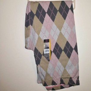 No Boundaries women's ankle leggings multi color checkered L (11-13) Gray w-058